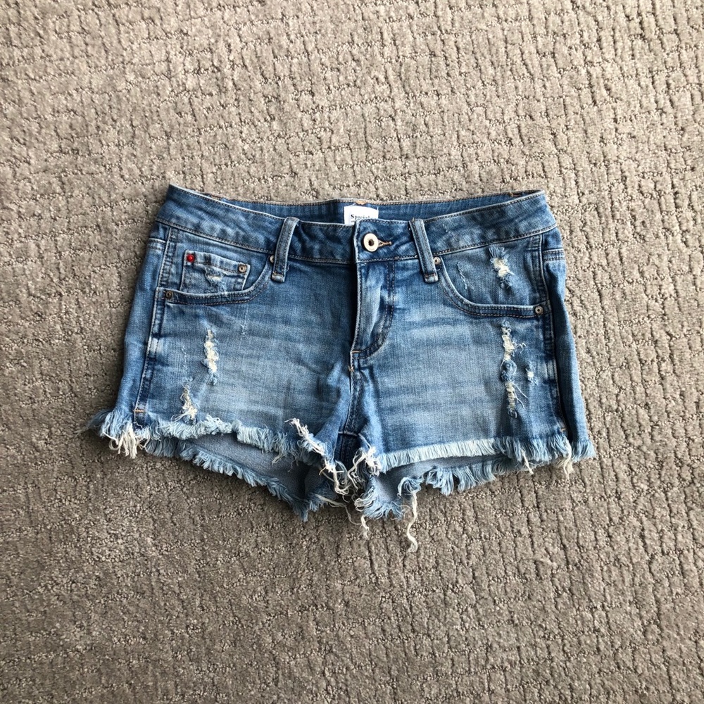 Distressed Jean Shorts